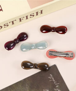 colorful bow flat hair clip hairpin thickened 4.8CM